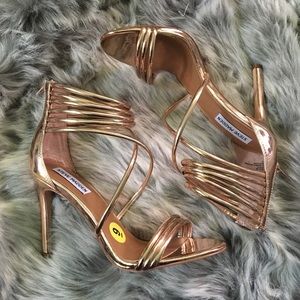 Steve Madden Fayja Rose Gold Heels